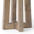 thumbnail image 4 of Mercana Astra Large Light Brown Wood Pedestal Base Table Candle Holder, 4 of 5