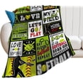 thumbnail image 2 of LHSHID Flannel Fleece Blanket American Football Field Green for Bedroom Couch Travelling Comfortable All Season Air Conditioning Blanket for Adult Chidern 30x40in, 2 of 6