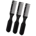 thumbnail image 2 of Mustache Comb, Reinforced PP 3pcs Set Portable Curved Handle Beard Brush Comb  For Men For Home, 2 of 8