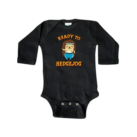 

Inktastic Jogging Running Hedgehog Fitness Gift Baby Girl Long Sleeve Bodysuit
