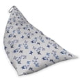 thumbnail image 2 of Butterfly Lounger Chair Bag, Bluebell Flowers and Flying Moth Insects on Pastel Background Print, High Capacity Storage with Handle Container, Lounger Size, Pearl Multicolor, by Ambesonne, 2 of 5