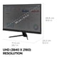 thumbnail image 4 of ViewSonic VX3267U-4K Monitor IPS 4K UHD de 32 pulgadas con USB C de 65 W, soporte de contenido HDR10, biseles ultrafinos, cuidado de la vista, entrada HDMI y DP, negro, 4 of 5