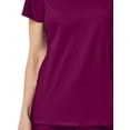thumbnail image 2 of EON Women's COOLMAXÂ® Mesh Panel V-Neck Solid Scrub Top, 2 of 2