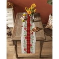 thumbnail image 4 of Table Runners 72 Inches Long Dress Scarves, Christmas Winter Farmhouse Kitchen/Dining Table Runner, Coffee Tablerunners, Green Leaves Red Vintage Buffalo Plaid 13x72 Inch, 4 of 7