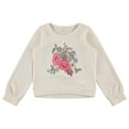 thumbnail image 3 of BTween Girls 3 Piece Long Sleeve Crew Neck Pullovers, Fleece Sweatshirt for Youth Kids, JETBK,6, 3 of 5