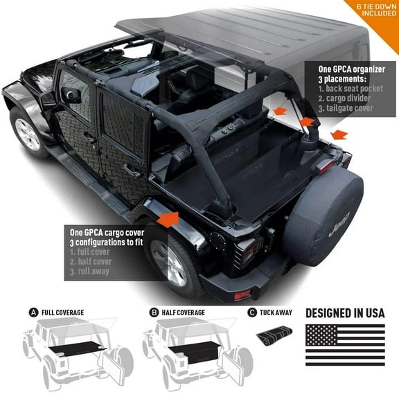 Jeep Wrangler JK 4DR Cargo Freedom Pack LITE