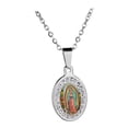 thumbnail image 2 of Collar de urna,Collar con colgante de María Moda para hombres y mujeres,Collar de María Nuestra Señora de ,Colgante de María Madre de acero, 2 of 8