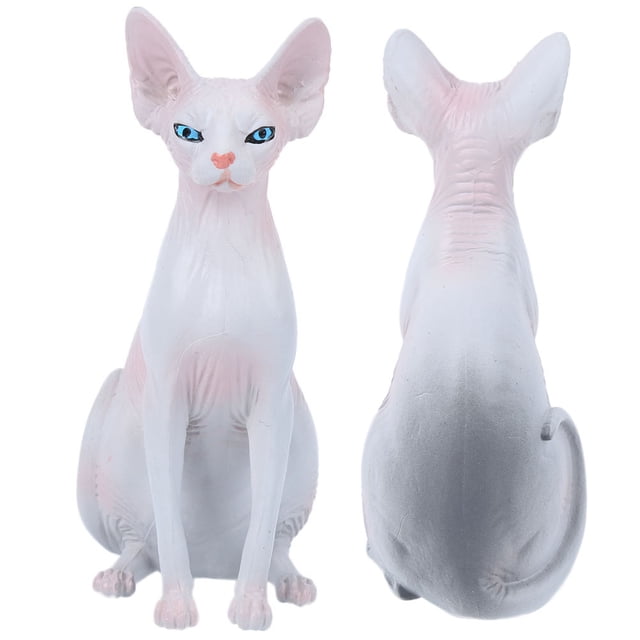 Modelo de gato sin pelo de simulación, modelo de gato sin pelo de simulación, modelo de gato sin pelo, modelo de gato decorativo, durabilidad probada en el tiempo