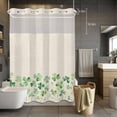 thumbnail image 5 of St. Patrick's Day No Hooks Shower Curtain with Snap-in Liner Watercolor Shamrocks Shower Curtains for Bathroom, Waterproof, Easy Install, Washable 60"x72", 5 of 9