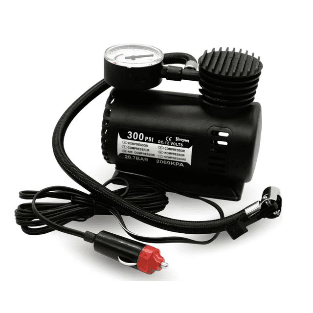 Compresor De Aire Bloosom Mini Para Llanta 300psi Portátil 12v Negro