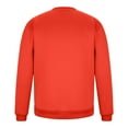 thumbnail image 4 of QUNYINEY Long Sleeve Men's Sweatshirts Solid Casual Orange Crew Neck Tops Workout Pullover Loose Drop Shoulder Sweatshirt, 4 of 7