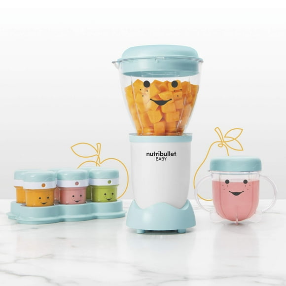 Procesador de Alimentos NutriBullet NBY-50100 32 Onzas Blanco Azul Transparente