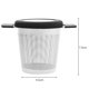 thumbnail image 2 of Filtro de especias de hoja de té de acero inoxidable 304 Asas dobles Taza de tetera Colgante Tetera a prueba de herrumbre Accesorios de cocina Gran capacidad para té de hojas sueltas, 2 of 4