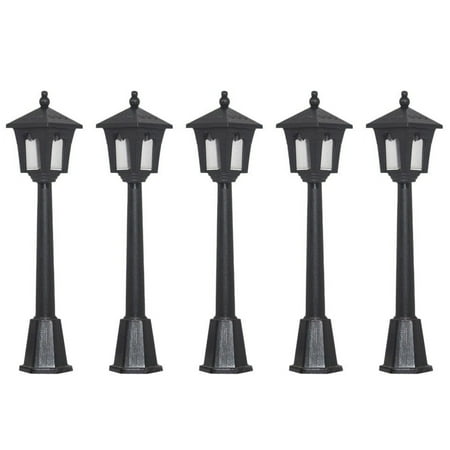 

5 Pack Mini Miniature Street Lamp Model Railroad Train Post Lamp Black Lamp Outdoor Fancy Ornament Small Ornament Set Sister Ornament en Girls Ornament Ornament Christmas Ornament Keepsake