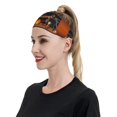 thumbnail image 3 of Daiia Halloween Decoration printed Men's Performance Headband,Sports Headbands,Moisture Wicking Workout Headband, 3 of 9