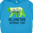 thumbnail image 3 of Inktastic Yellowstone National Park Mountains and Bear Shape Toddler Hoodie, 3 of 4