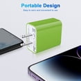 thumbnail image 5 of USB C Block,USB C Wall Charger Block FiveBox 1Pack 20W PD Fast Charging Block Type C Charger Block USB C Power Adapter for Phone Samsung,Green, 5 of 7