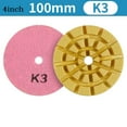 thumbnail image 1 of 4Inch 100mm 4 Step Dry/Wet Diamond Polishing Pads for Granite Polishing Grinding, 1 of 6