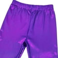 thumbnail image 5 of Xdegoge Girls Metallic Shiny Leggings High Elastic Waist Stretch Skinny Pants Party Clubwear Fancy Dress Costume Tights Fashion Sparkly Trousers 2-13 Years, 5 of 5