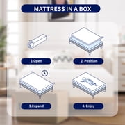 2, 3, or 4 Inch Gel-Infused Memory Foam Mattress Topper with Removable Fitted Cover (3 inch, Queen)