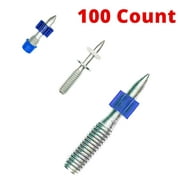 1/4"-20 Thread PAT Fasteners, Steel Concrete Threaded Studs Fasteners for powder actuated tools, Fastening Studs, Thread Length 3/4", Shank Length 1-1/4" w/ thread cap and rubber flute, 100/PKG
