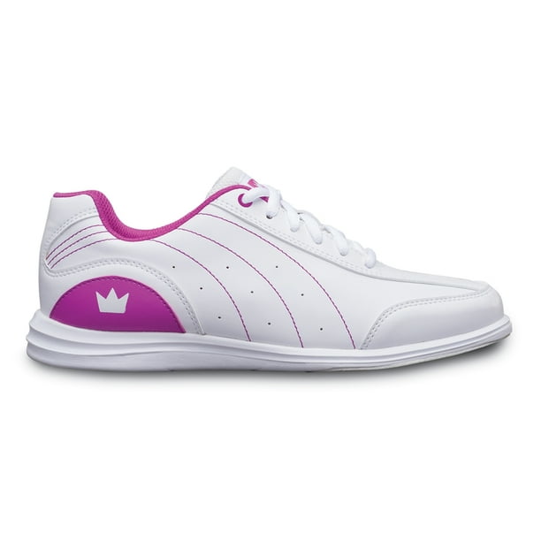 Brunswick Girls Mystic Bowling Shoes White/Fuschia 03 (Youth