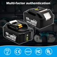 thumbnail image 2 of Batería JAUKIST BL1860B compatible con Makita, 18 V, 6 Ah, paquete de 2, 2 of 6