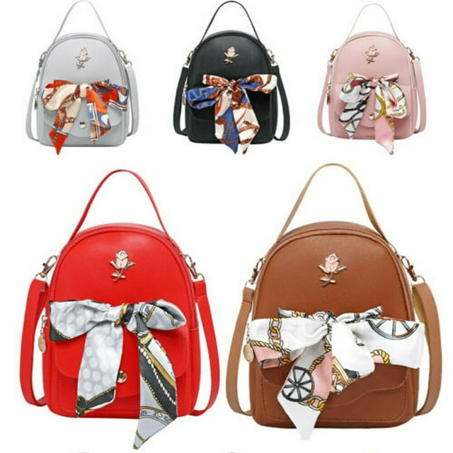 Mini Women Girls Fashion Backpack PU Leather Purse Small Shoulder Backpack Cross body Handbag Purse