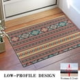 thumbnail image 3 of Orange Paisley Pattern Door Rugs,Washable Non Slip Door Mats Indoor,Decorative Door Mats,Entry Mat Indoor for Entrance,Bedroom,Kitchen,Bathroom,16"x24", 3 of 6