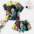 thumbnail image 4 of Boku No Hero Summer Home Suit For Womens Short-Sleeved Pajama Set 2pcs Loungewear Soft Sleepwear T-Shirts Tee Shirt Top And Short Sleeping Pants, 4 of 8