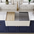 thumbnail image 2 of Deervalley 33" L X 20" W Workstation Farmhouse Kitchen Sink With Sink Grid, Cutting Board & Dish-Drying Rack DV-1K0266, 2 of 14