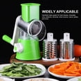 thumbnail image 6 of Manual Rotary Cheese Grater with Three Drum Stainless Steel Handheld Rotary Slicer Shredding Grinder for Carrot Cucumber Chocolate Nuts Kitchen Gadgets, 6 of 7