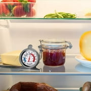 PECULA 2 Pack Refrigerator Thermometer,30~30°C/-20~80°F, Classic Fridge Analog Thermometer Large Dial with Red Indicator Thermometer for Freezer Refrigerator Cooler