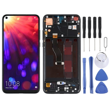 OEM LCD Screen for Huawei Honor View 20 Digitizer Full Assembly with Frame(Black)