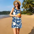 thumbnail image 3 of Fotbe cute winter bear Vestido de Verano sin Mangas para Mujer – Vestido Midi Línea A, Estilo Camiseta Floral, Vestido Playero Casual y Fluido, 3 of 7
