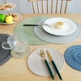 thumbnail image 7 of Round Placemats Set of 4 Cotton Woven Table Mats for Dining Tables 14 Inch Washable Round Table Mats for Dining Tables Woven Heat Resistant Place Mats, 7 of 7