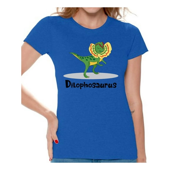 Awkward Styles Dilophosaurus Dinosaur Shirt for Women Dinosaur Tshirt Dilophosaurus Shirt Spirit Animal Shirts for Women Funny Dilophosaurus Gifts for Her Dinosaur Party Outfit Dinosaur Gift for Women
