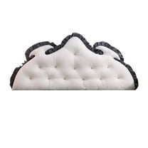 Headboard Pillow Velvet Backrest Cushion for Bed with Removable Cover Reading Support Pillow Bedside Bolster for Daybed Bunk Bed Dorm Bed Decor