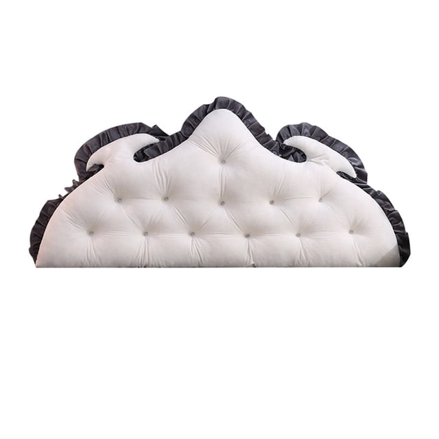 Cushions Velvet Backrest Cushions Headboard Window Seat and Sofa Embroidered Tufted Design Filling
