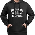 thumbnail image 3 of Sudadera con capucha de estilo vintage de San Francisco, California, 1849, 52% algodón, 48% poliéster, para hombre y mujer, 3 of 5
