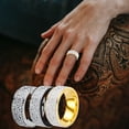 thumbnail image 1 of Fiudx Anillos de Diamantes, Alegría de Elegancia Modal, Anillo Ajustable, Collares de Personalizable, Aniversarios de Bodas, Estilo de Mujer y Hombre, Sorpresa de El Día de La Madre, Material de Prim, 1 of 5
