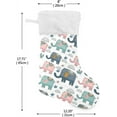 thumbnail image 2 of SKYSONIC Christmas Stockings 2PCS,Baby Elephant Big Xmas Stockings Gift Decorations and Party Supplies,Used for Fireplace Decoration Socks Christmas Tree Decoration, 2 of 7