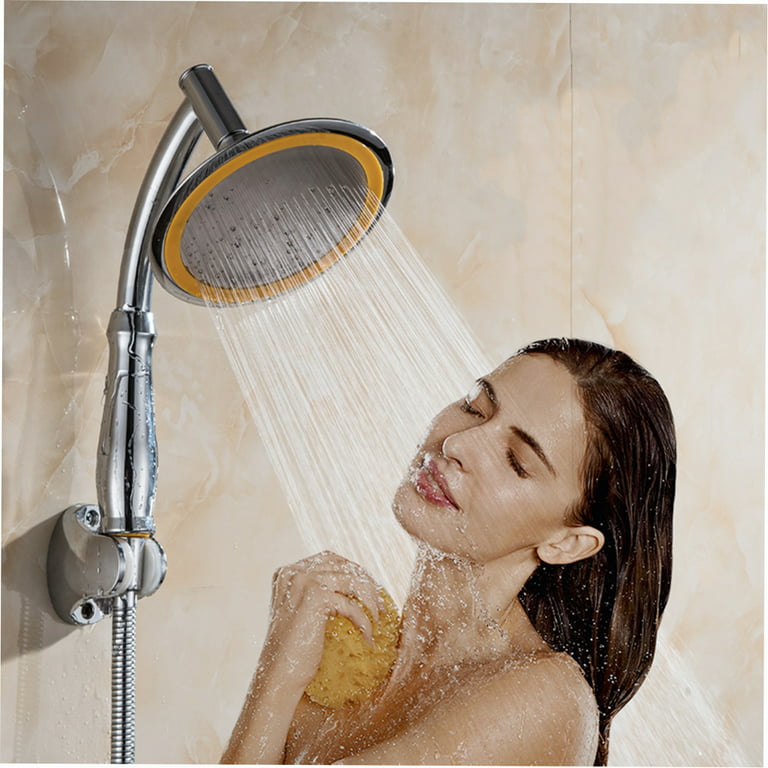 Yabuy Premium ABS High Pressure Shower Head, 6 Inch Rain Handheld  Showerhead, G1/2 Connector
