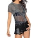 thumbnail image 2 of Blusas de malla para mujer, blusa transparente, blusa negra sexy para discoteca, camisas para fiestas de Halloween, 2 of 3
