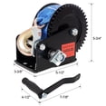 thumbnail image 4 of CQSXDA 1600LBS Hand Winch with 26ft Cable,  Galvanized Shell for Trailer/ATV/Boat, 4 of 13