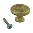 thumbnail image 4 of Kitchen Cabinet Knob Bright Brass 1 1/4" Dia Pack of 4 Renovators Supply, 4 of 9