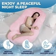 thumbnail image 2 of Almohada de embarazo PILLANI de 145 cm, refrescante, para maternidad, con forma UVC, 2 of 9