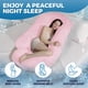 thumbnail image 2 of Almohada de embarazo PILLANI de 145 cm, refrescante, para maternidad, con forma UVC, 2 of 9