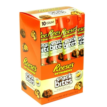 - Product Of Reeses , Nutrageous Snack Bites, Count 10 (2.5 oz) - Snacks / Grab Varieties & Flavors