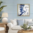 thumbnail image 2 of Stupell Industries Blue Heron in Cool Tones Gold Framed Floater Canvas Wall Art design by Mona Grace, 25 x 25, 2 of 9